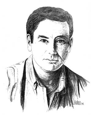 Gary McLarty as drawn by John Hagner, Artist of the Stars