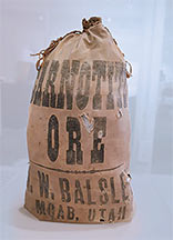 Howard Balsley Ore Bag, Moab Museum.